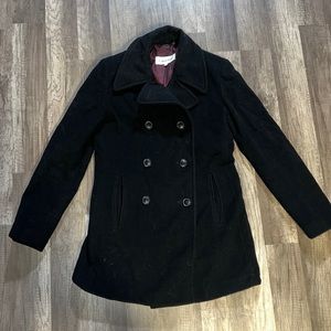 Size 4 Black Calvin Klein peacoat